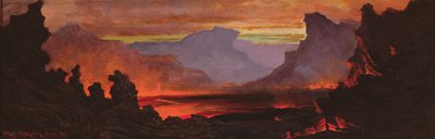Hilo Volcano, Hawaii by Jules Tavernier