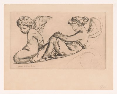 Psyche Chains Amor by Jules de Goncourt
