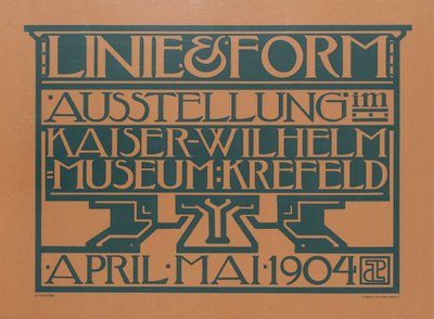 Linie & Form Exhibition by Jules de Praetere