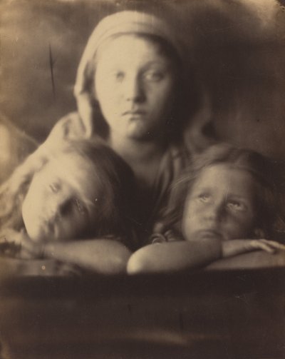 Mary Hillier and Two Children, 1864 by Julia Margaret Cameron