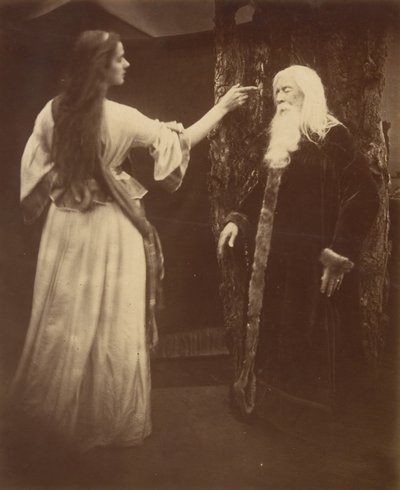 Vivien and Merlin by Julia Margaret Cameron
