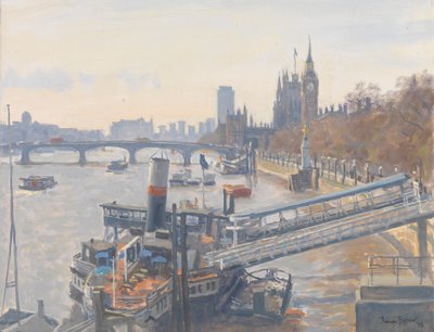 Westminster from Hungerford Bridge by Julian Barrow
