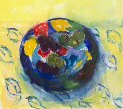 Cherries and Greengages, 2017 by Julie Held