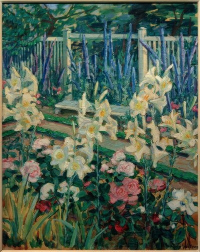 Lilies in the Garden of Muthesius by Julie Wolfthorn