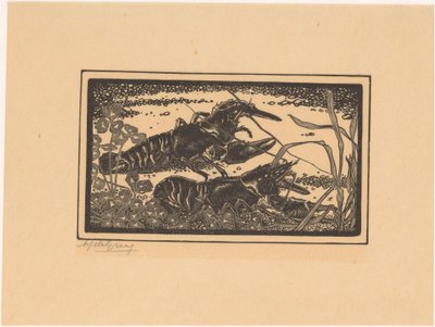Two Crayfish by Julie de Graag (signed by artist)