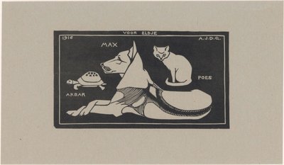 Akbar, Max, Cat by Julie de Graag
