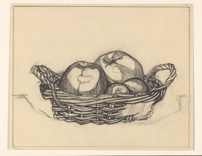 Basket with Apples by Julie de Graag