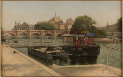 Pont-Neuf Seen from Quai du Louvre by Julien Hippolyte Féron