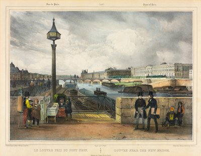 The Louvre near the New Bridge by Julien Louis Jacottet
