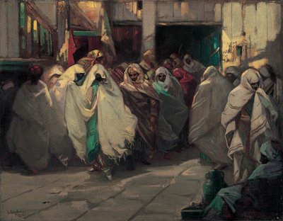 Tunisian Street Scene by Julius C. Rolshoven