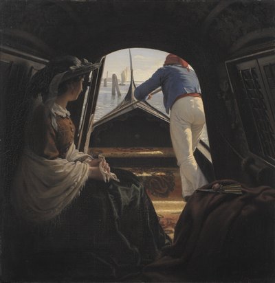 A Gondola by Julius Exner
