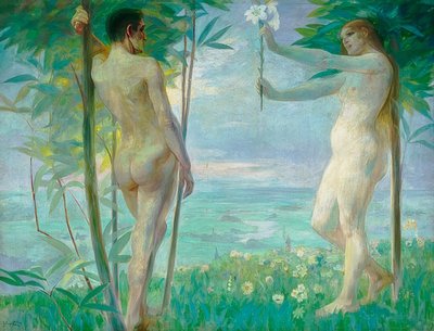 Adam and Eve by Julius Exter