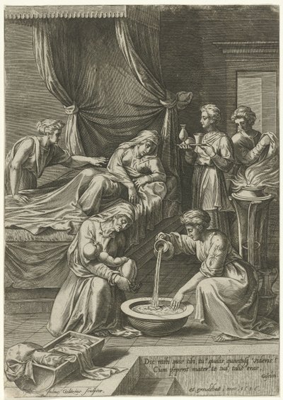 Birth of the Virgin Mary by Julius Goltzius