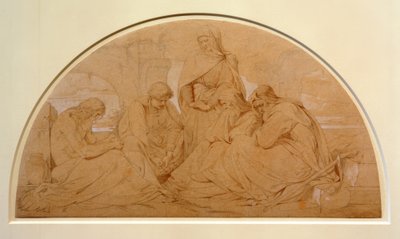 Job with His Friends by Julius Hubner