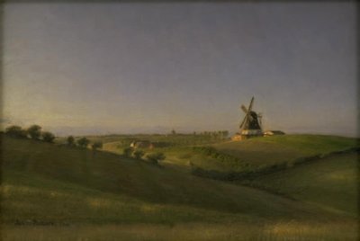 Landscape at Kolding, Jutland, at Sunset by Julius Paulsen