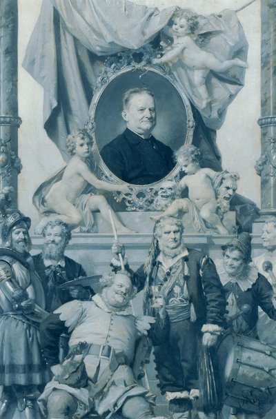 The Burgtheater Actor Bernhard Baumeister by Julius Schmid