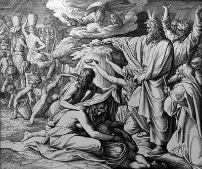 Miracle of Moses by Julius Schnorr von Carolsfeld