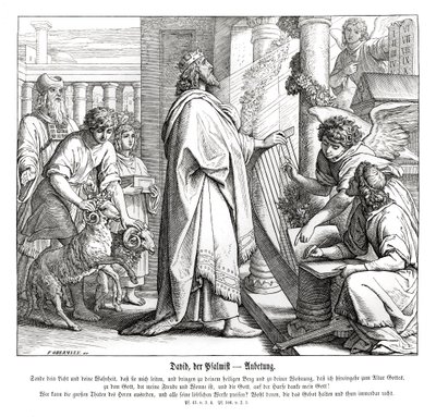 Psalms - worship by Julius Schnorr von Carolsfeld