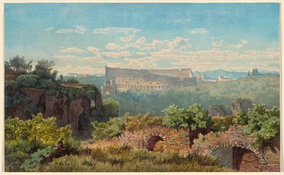 The Colosseum Seen from the Palatine Hill by Julius Zielke