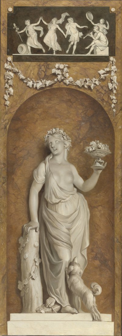 Wall Painting with Bacchante by Jurriaan Andriessen