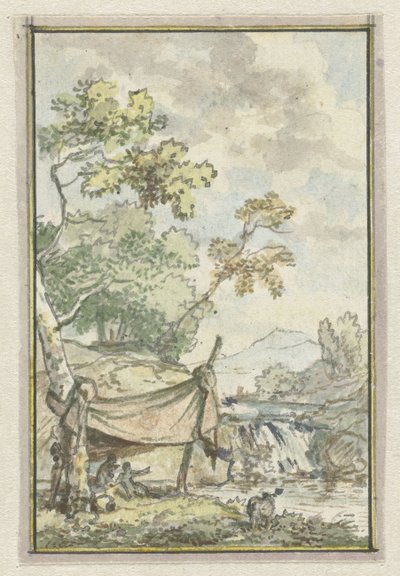 Landscape with Waterfall by Jurriaan Andriessen