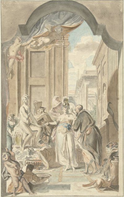 Pallas Athena in the Studio of Prometheus by Jurriaan Andriessen