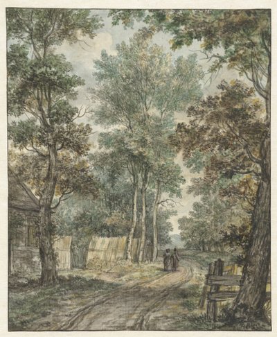 Walkers on a Forest Path near Heemstede by Jurriaan Andriessen