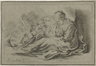 Mother and Two Children by Jurriaan Cootwijck