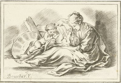 Mother and Two Children by Jurriaan Cootwijck