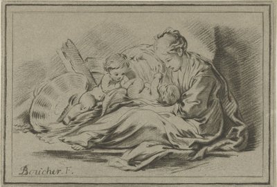 Mother and Two Children by Jurriaan Cootwijck