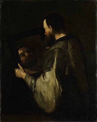 Philosopher with Mirror by Jusepe de Ribera (copy after)