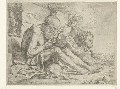 Saint Jerome Reading by Jusepe de Ribera