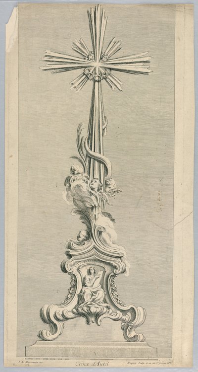 Design for an Altar Cross by Juste Aurèle Meissonnier