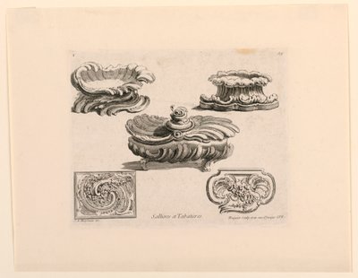 Salt Cellar and Snuff Boxes by Juste Aurèle Meissonnier