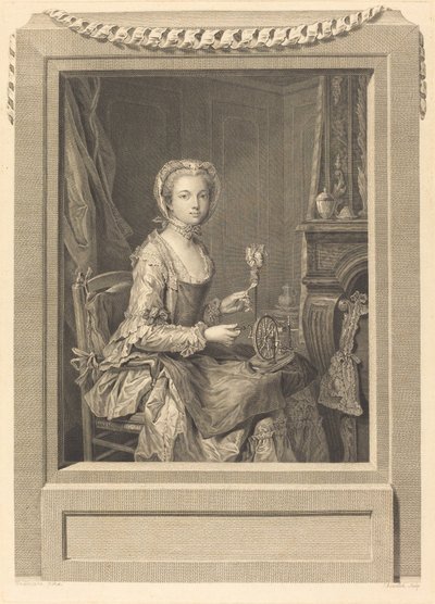 Mademoiselle and Her Sister by Juste Chevillet after Jean Gaspard Heilmann
