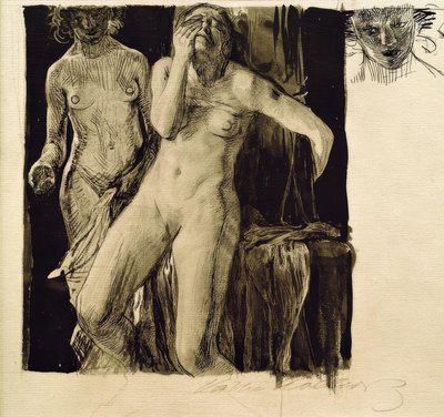 Nude Study for The Life by Käthe Kollwitz