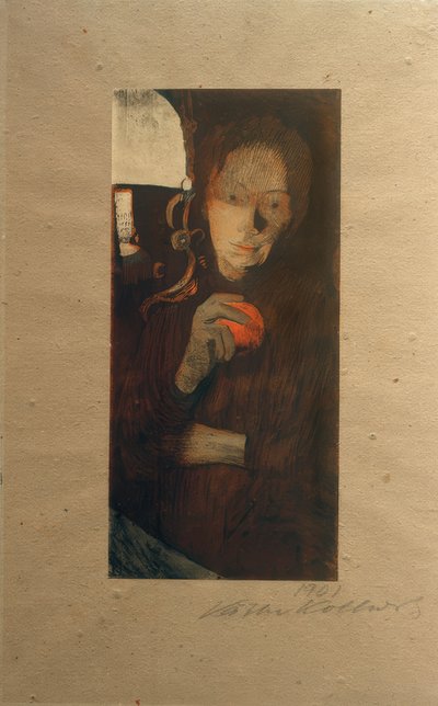 Woman with Orange by Käthe Kollwitz