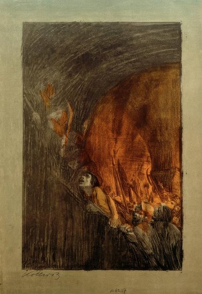 Käthe Kollwitz, Arming Vault by Käthe Kollwitz