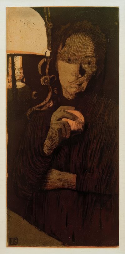 Kathe Kollwitz, Woman with Orange / 1901 by Käthe Kollwitz