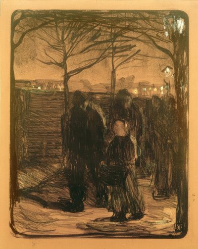 Käthe Kollwitz, Suburb / 1901 by Käthe Kollwitz