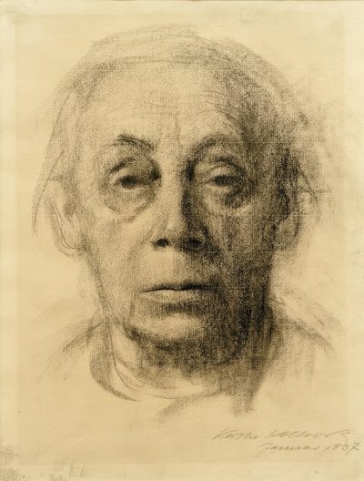 Self-Portrait en Face by Käthe Kollwitz