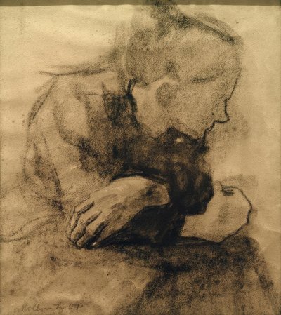 Seated Working Woman by Käthe Kollwitz