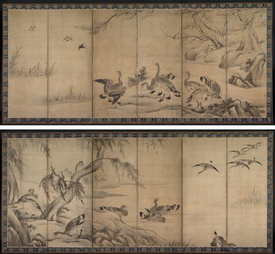 Wild Geese by Kano Sanraku