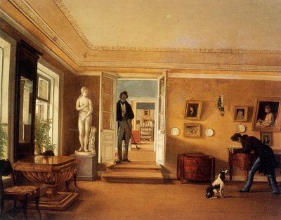 Russian Interior by Kapiton Alekseevich Zelentsov