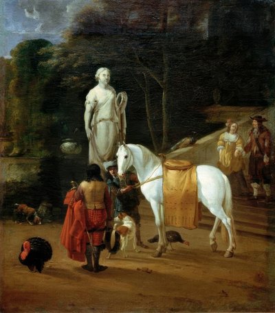 Farewell in Front of the Palace by Karel Dujardin
