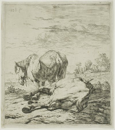 Two Horses by Karel Dujardin