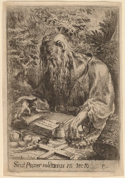 A Hermit Saint by Karel Frantisek Töpper