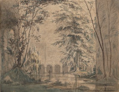 Inundated Ruins of a Monastery by Carl Blechen