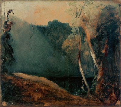 Forest and Lake by Carl Blechen