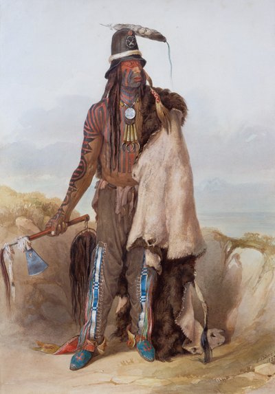 Abdih-Hiddisch, a Minatarre Chief by Karl Bodmer